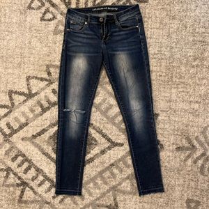 Articles of Society Raw Hem Blue Jeans